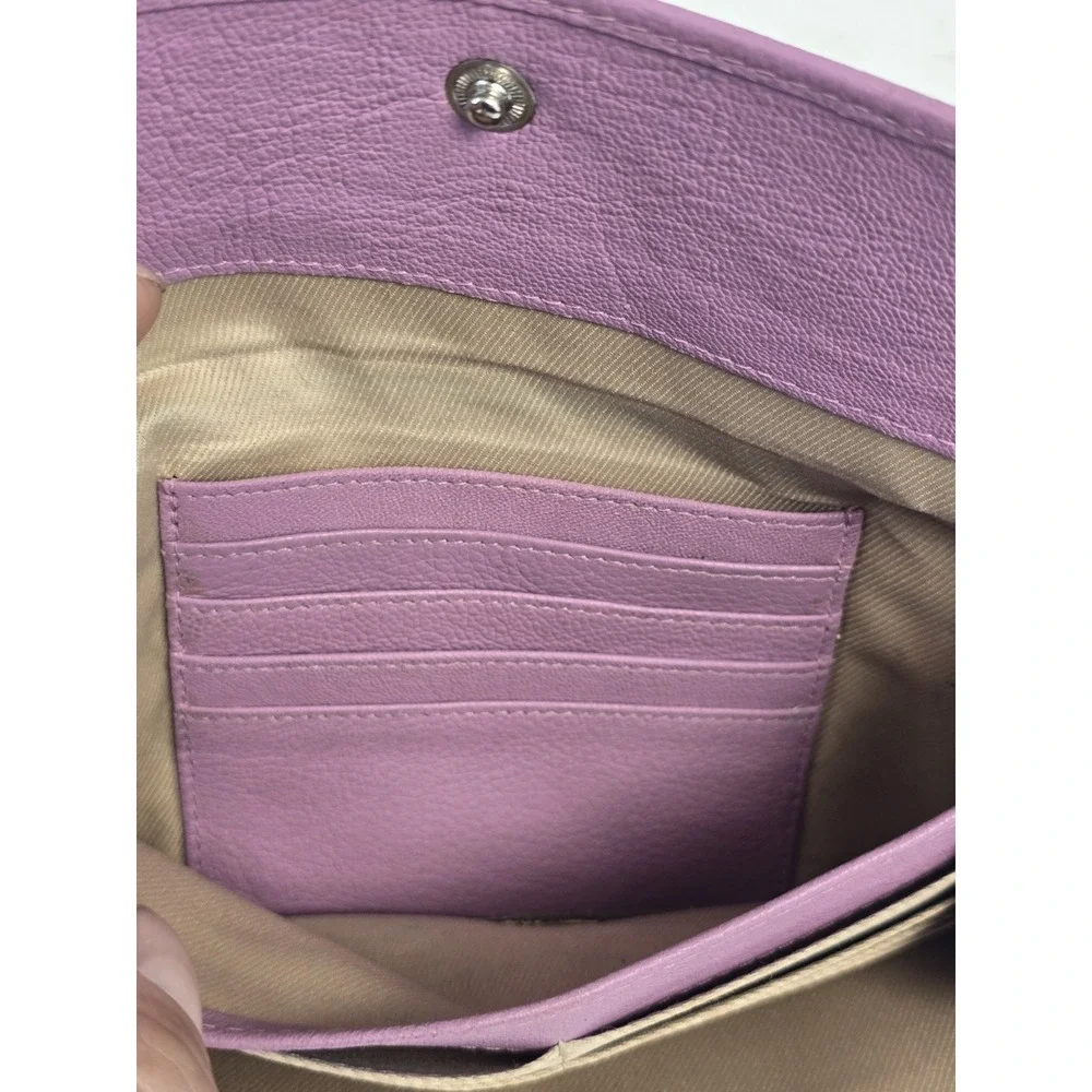Pink 100% Genuine Leather RFID Protected Women's Multipurpose Wallet 9